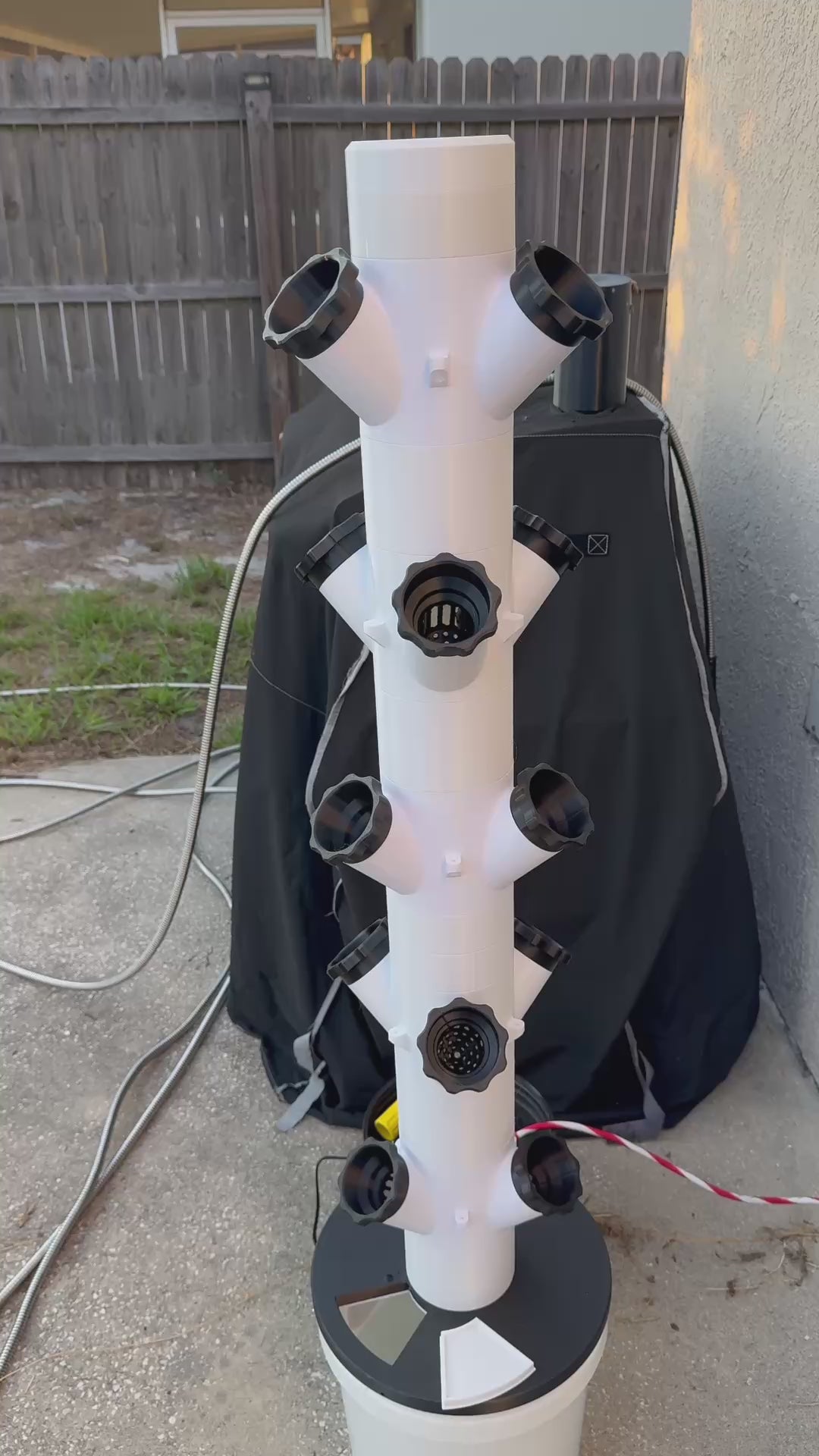 5 tier 15 pod hydroponic tower